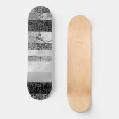 Luipaard Marmer Glitter Strepen Glam 4 Persoonlijk Skateboard (Voorkant)