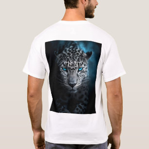 Luipaard met blauwe ogen T-shirt