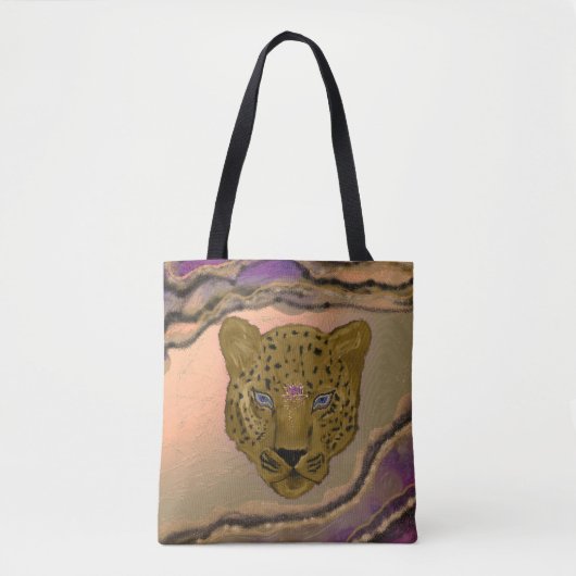 Luipaard met geode tote bag (Voorkant)