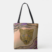 Luipaard met geode tote bag (Achterkant)