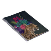 Luipaard met tropisch hoofdartikel notitieboek (Rechterzijde)