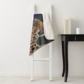 Luipaard met tropisch hoofdartikel sherpa deken (In situ)