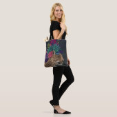 Luipaard met tropisch hoofdartikel tote bag (Op model)