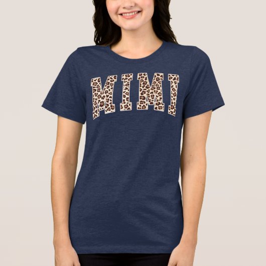 Luipaard Mimi Tri-Blend Shirt (Voorkant)