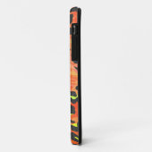 Luipaard Monogram Oranje en Gele Print Case-Mate iPhone Case (Achterkant/links)