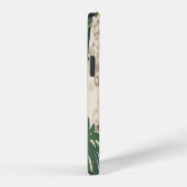 Luipaard Monstera: Jungleprint vintage. iPhone Hoesje (Rechterkant)