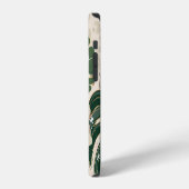 Luipaard Monstera: Jungleprint vintage. iPhone Hoesje (Linkerkant)