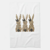 Luipaard Mopshond Strik Grappig Christelijk Pasen Theedoek (Verticaal)
