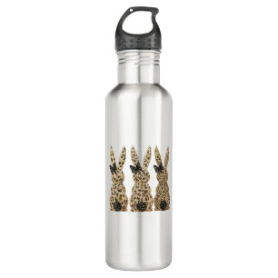 Luipaard Mopshond Strik Grappig Christelijk Pasen  Waterfles