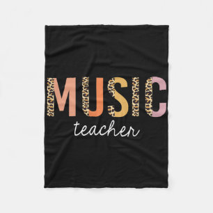 Luipaard Muziekleraar Schattig Ck Naar School Beno Fleece Deken
