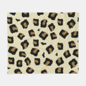 Luipaard Naadloos Patroon Fleece Deken (Voorkant (Horizontaal))