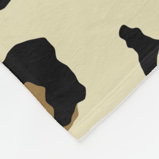 Luipaard Naadloos Patroon  Fleece Deken (Hoek)