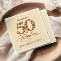 Luipaard Neutraal 50 & Fabulous Verjaardag