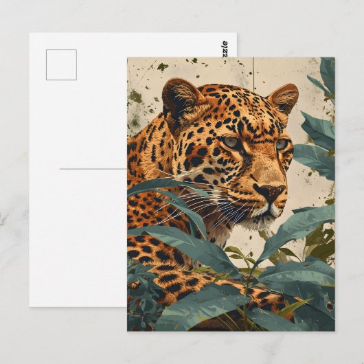 Luipaard Oerwoud:  Briefkaart (Voorkant / Achterkant)