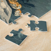 Luipaard Oerwoud:  Briefkaart Legpuzzel (Zijkant)