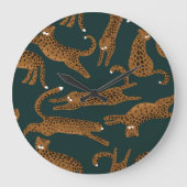 Luipaard Oerwoud: Dierenprint . Grote Klok (Voorkant)