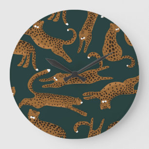 Luipaard Oerwoud: Dierenprint . Grote Klok