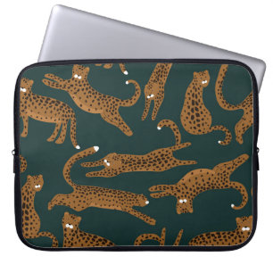 Luipaard Oerwoud: Dierenprint . Laptop Sleeve