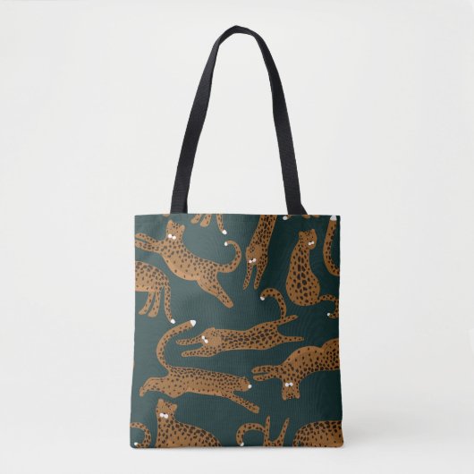 Luipaard Oerwoud: Dierenprint . Tote Bag (Voorkant)