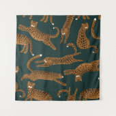 Luipaard Oerwoud: Dierenprint . Wandkleed (Voorkant)