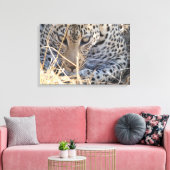 LUIPAARD OGEN CLOSE-UP CANVAS AFDRUK (Insitu (Woonkamer))