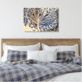 LUIPAARD OGEN CLOSE-UP CANVAS AFDRUK (Insitu (Slaapkamer))