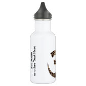 Luipaard OM Symbool 18oz Roestvrij Waterfles (Links)