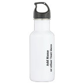 Luipaard OM Symbool 18oz Roestvrij Waterfles Waterfles (Achterkant)