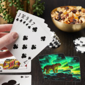 Luipaard onder het Aurora Borealis Pokerkaarten (Insitu)