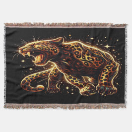 Luipaard op een deken gooien