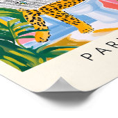 Luipaard op een wc, grappig badkamer Poster, Matis Poster (Hoek)