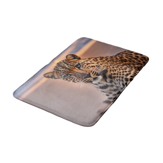 Luipaard op het strand badmat (Gekanteld)