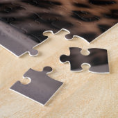 Luipaard op het strand legpuzzel (Zijkant)