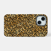 luipaard op maat gepersonaliseerde foto iPhone 15 case (Achterkant horizontaal)