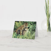"Luipaard op Rots " Kaart (Voorkant)