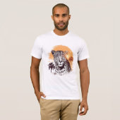 luipaard op Sunset T-shirt (Voorkant volledig)