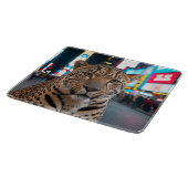 Luipaard op Times Square Snijplank (Hoek)