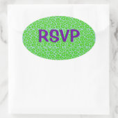  luipaard ovale sticker (Tas)