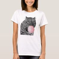 Luipaard Panter Zwart Wit Roze Bubble Gum