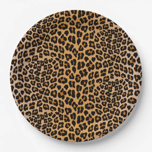 Luipaard Papieren Bordje (Voorkant)