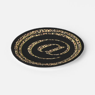 Luipaard @ papieren bordje