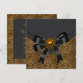 Luipaard Partij Kaart (Voorkant / Achterkant)