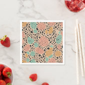 Luipaard pastel kunstwerk servet (Insitu)