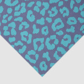 Luipaard Patroon-blauw-blauw Tissuepapier (Detail)
