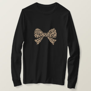 Luipaard patroon boog t-shirt