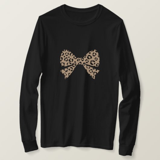 Luipaard patroon boog t-shirt (Design voorkant)