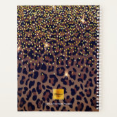 Luipaard patroon bruin zwart brons 2024 planner (Achterkant)
