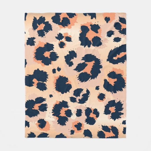Luipaard Patroon: Grappig naadloos ontwerp Fleece Deken (Voorkant)