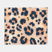 Luipaard Patroon: Grappig naadloos ontwerp Fleece Deken (Voorkant (Horizontaal))