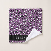 Luipaard Patroon, Vlekken, Paarse Luipaard, Jouw n Bad Handdoek (Wasdoekje)